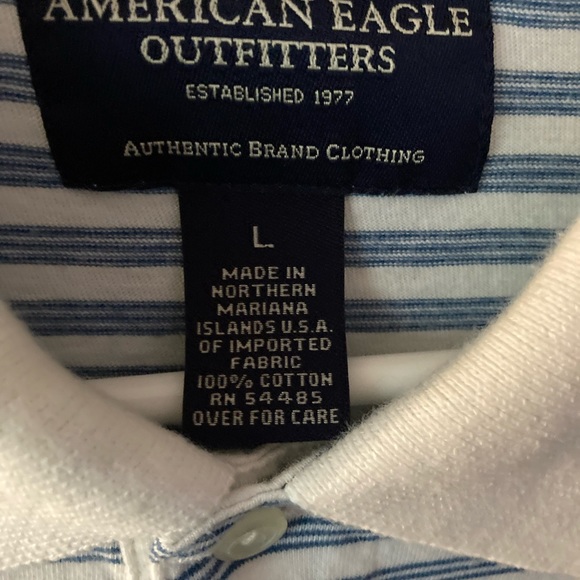 Men’s American Eagle short sleeve polo. Size: L - Picture 6 of 7